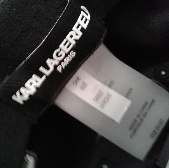 NWT Karl Lagerfeld Paris hat KARL & CHOUPETTE BASEBALL Cap OSFM Unisex - Picture 7 of 8